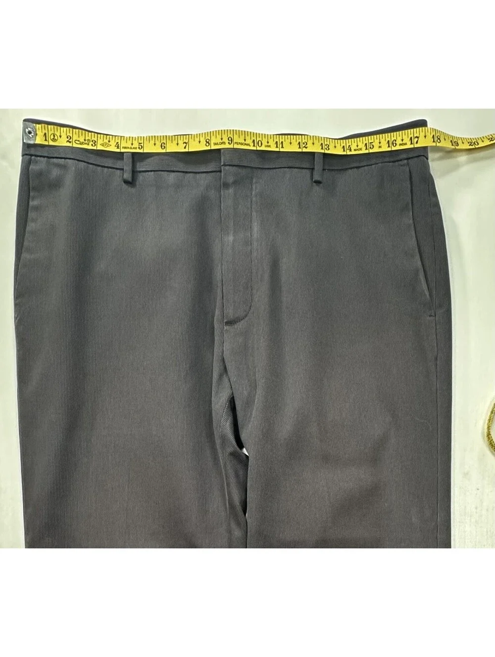 Banana Republic Non-Iron Slim Dress Pants Gray Mens 34/32